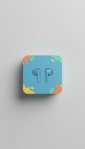 Wireless Bluetooth Earbuds in City Blue